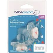 Bebe Confort – Sucettes réversibles en silicone (x2) – Gris (0-6M +)