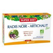 Super Diet Radis Noir – Artichaut Bio – 20 Ampoules x 15 ml