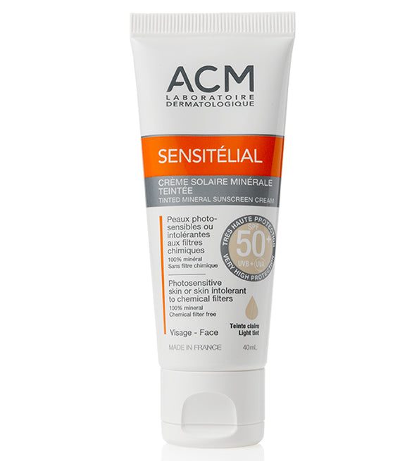 3760095251905_93e91937-be86-43dd-8c87-9274adc04c71-1.jpg Acm Sensitélial Crème solaire minérale teintée SPF 50+ – 40ml – Image 1