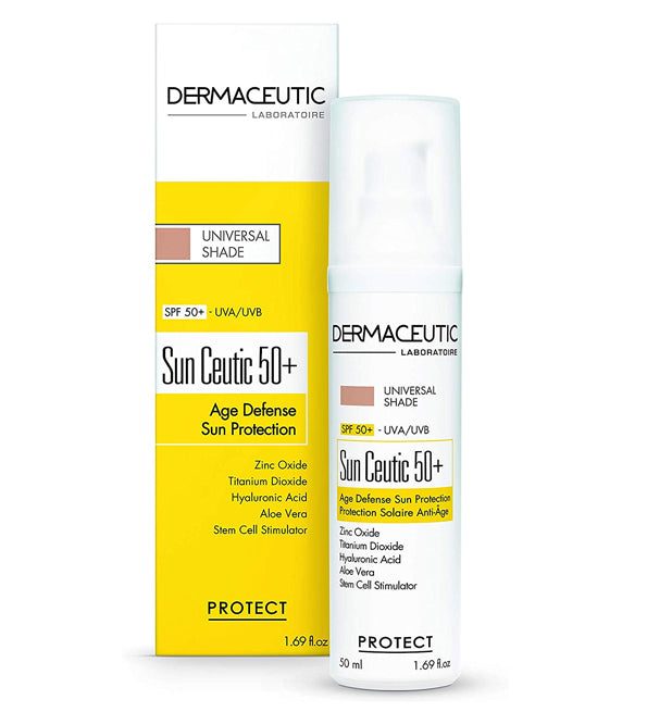 3760135011254_ef2efb20-1067-403b-8c34-96d4014885dc-1.jpg Dermaceutic – Sun Ceutic teinte 50+Protection Solaire Anti-âge – 50 ml – Image 1