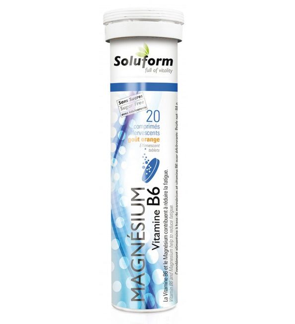 3760169126276_68812f38-d3d8-43c8-9265-7cd7f1001a26.jpg Soluform Magnésium Vitamine B6 20 Comprimés – Image 1