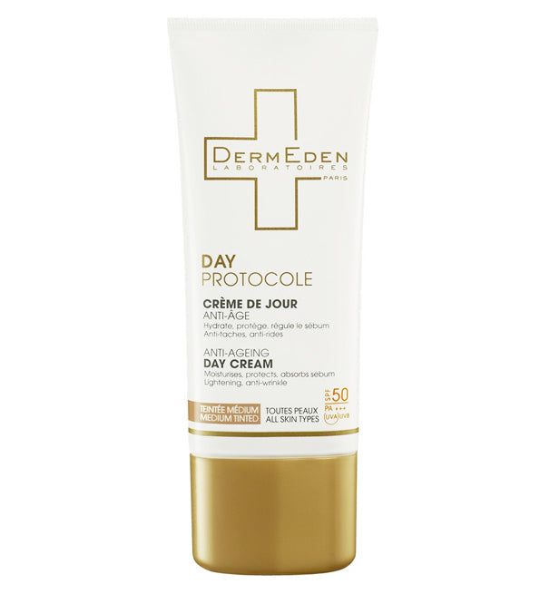 3760192240345_3f50bc47-21ba-4c26-811d-a0699831702d-1.jpg Dermeden Crème de Jour Anti-Âge Teintée Medium spf50 – 50 ml – Image 1