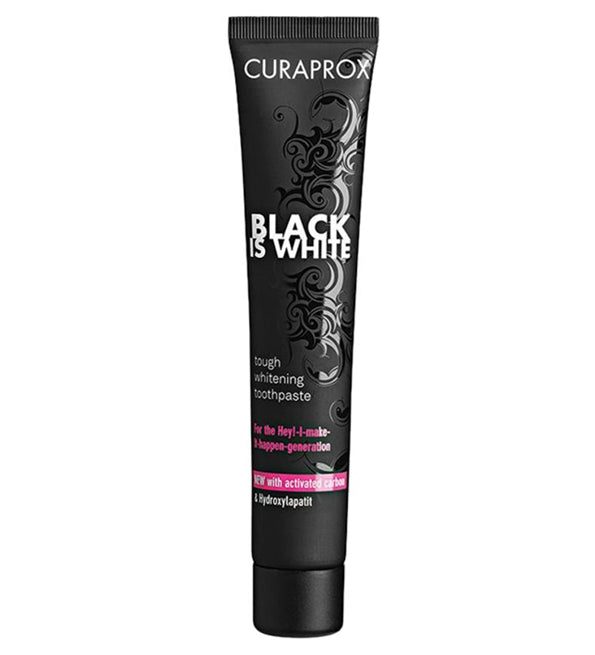 7612412423686_b6f66f18-b57d-4a2f-b833-92f308a2f979-1.jpg Curaprox – Black is White Dentifrice blanchissant – 90 ml – Image 1