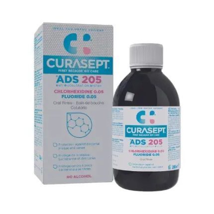 Curasept ADS 205 – Bain de bouche 0,05% CHX + 0,05% F – 200 ml