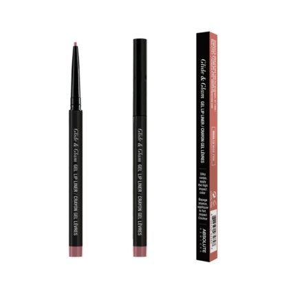 ABSOLUTE NEW YORK GLIDE ET GLAM GEL LIP LINER ROSE