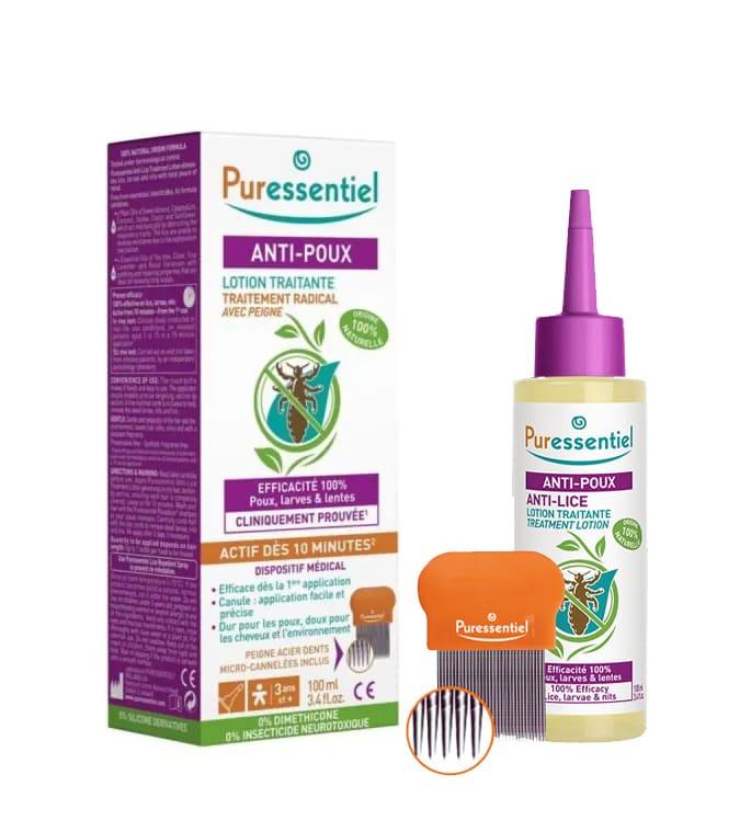 ANTIPOUX_1.jpg PURESSENTIEL ANTI POUX LOTION 100 ML + PEIGNE – Image 1