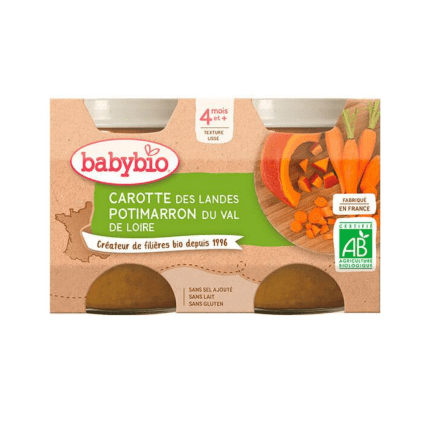 BABYBIO CAROTTE DES LANDES POTIMARRON DU CENTRE VAL DE LOIRE 4 MOIS +