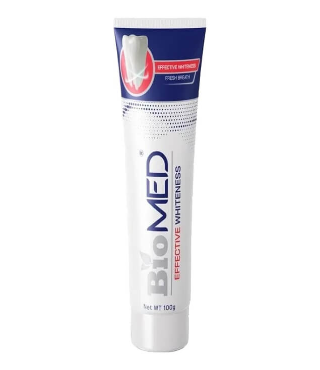 BIOMEDDENTIFRICEEFFECTIVEWHITENESS.jpg BIOMED DENTIFRICE EFFECTIVE WHITENESS 100 G – Image 1
