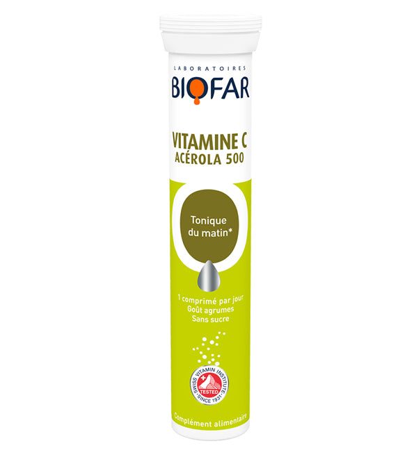 Biofar-Vitamine-C-3760049895285_83e22f5a-8f77-4da7-a22c-433278a9b725-1.jpg BIOFAR VITAMINE C ACEROLA 500 - 20 CAPSULES – Image 1