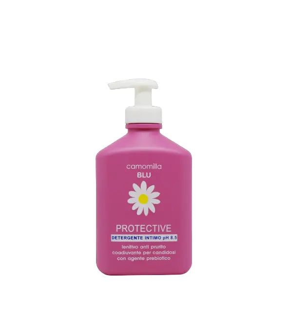 Camomilla-Blu-Protective-Nettoyant-Intime-ph-8.5-300ml-2.jpg CAMOMILLA BLU PROTECTIVE NETTOYANT INTIME 8.5 PH 300 ML – Image 1