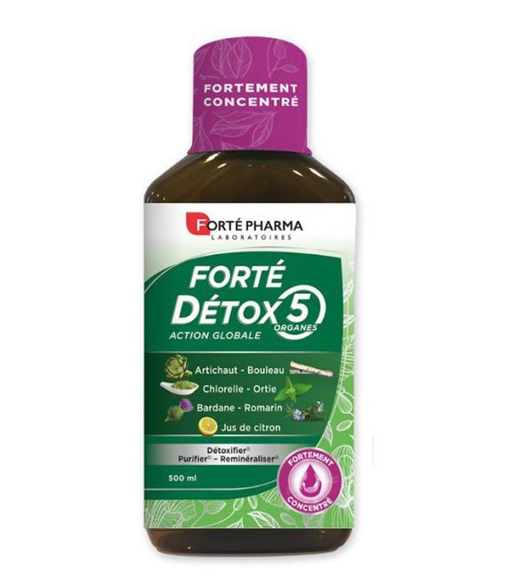DDDZZZ-1.jpg FORTE PHARMA FORTE DETOX 5 ORGANES COMPLEMENT ALIMENTAIRE 500 ML – Image 1
