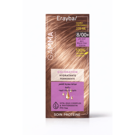 Erayba gamma Coloration cheveux  8/00+ Blond claire intense