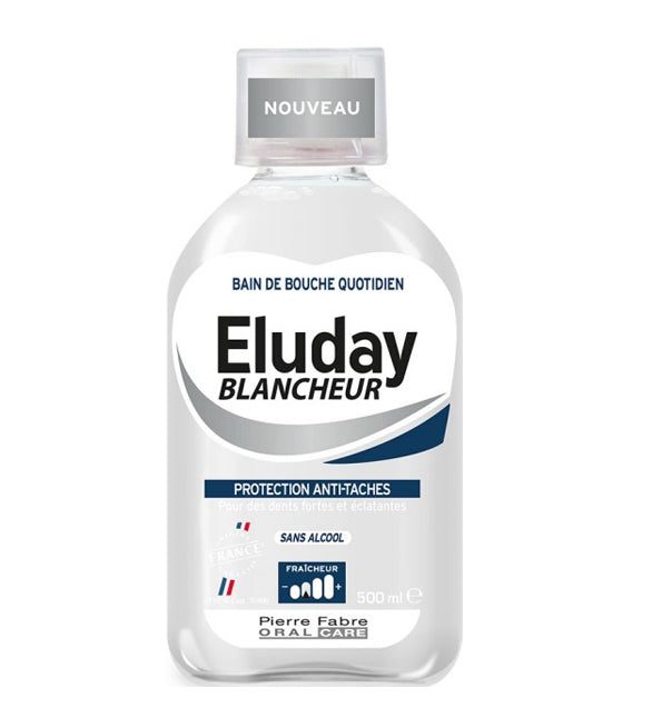 ELUDAY-1.jpg ELGYDIUM ELUDAY BAIN DE BOUCHE BLANCHEUR 500 ML – Image 1