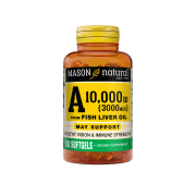 MASON NATURAL A 10000 IU FISH LIVER OIL 100 GELULES