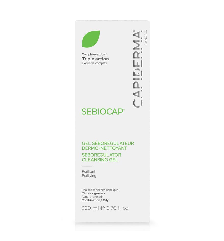 FRFR_1-1.jpg CAPIDERMA SEBIOCAP GEL DERMO NETTOYANT POUR PEAUX A TENDANCE ACNEIQUE 200 ML – Image 1