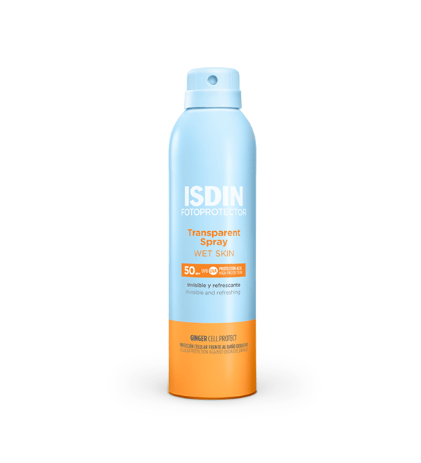 ISDINFotoprotectorSprayTransparent-2.png ISDIN OFFRE FOTOPROTECTOR SPRAY TRANSPARENT WET SKIN 250 ML + TROUSSE OFFERTE – Image 1