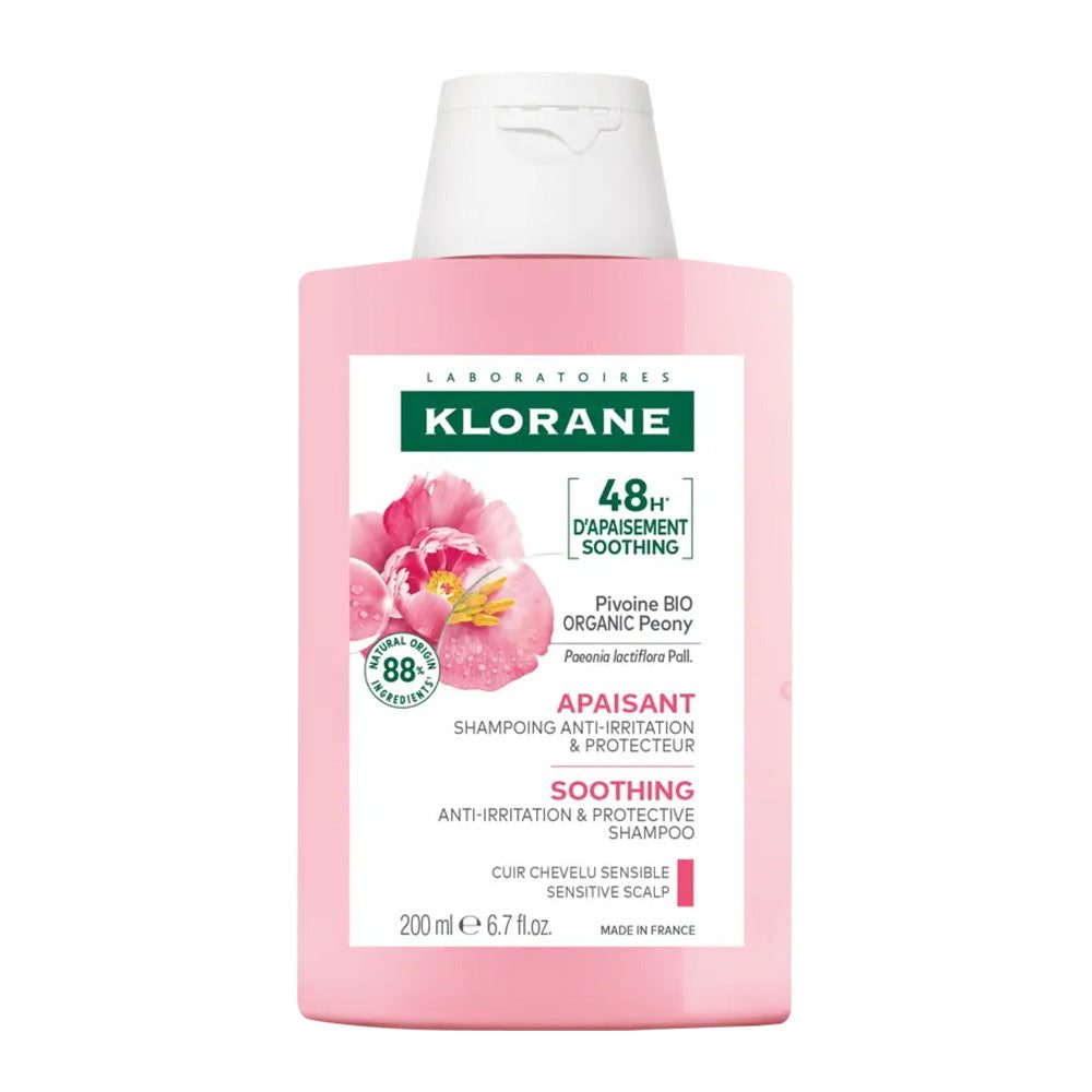 KLORANAVOI.jpg KLORANE SHAMPOING APAISANT A LA PIVOINE CUIR CHEVELU SENSIBLE 200 ML – Image 1