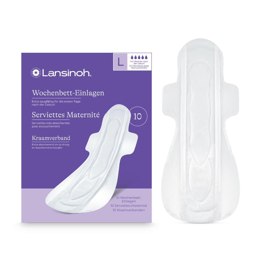 LANSINOH-Serviettes-Post-Partum-Extra-Absorbantes-L-0-2-Semaine10-Unites-1.png LANSINOH SERVIETTES DE MATERNITE 10 PIECES TAILLE L 0-2 SEMAINES – Image 1
