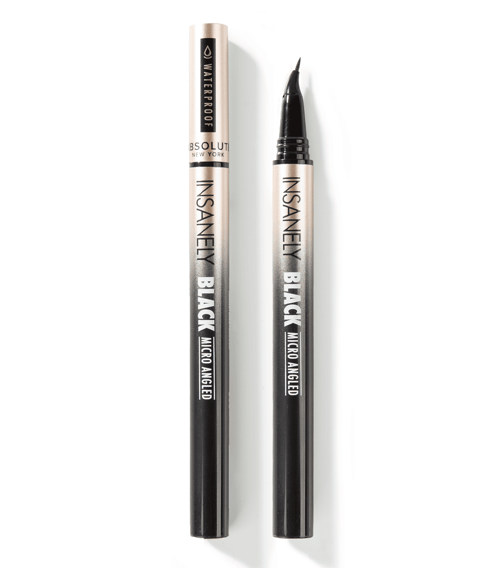 MELL03_1.png ABSOLUTE NEW YORK INSANELY BLACK MICRO ANGLED EYELINER 0.8 ML – Image 1