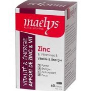 MAELYS ZINC ET VITAMINES VITALITE ET ENERGIE 60 GELULES