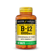 MASON NATURAL B12 1000MCG QUICK DISSOLVE B100 CAPSULES