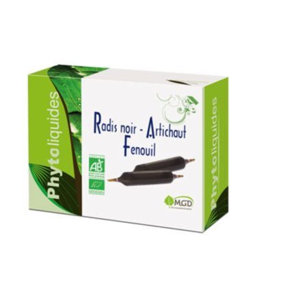 MGD NATURE RADIS NOIR - ARTICHAUT BIO 10 AMPOULES
