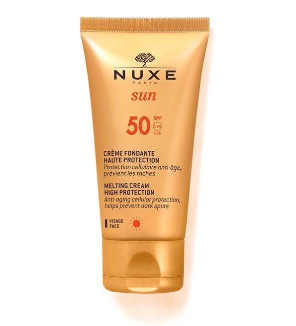 NUXE-Sun-Creme_Fondante_SPF50-2.jpg NUXE SUN CREME FONDANTE HAUTE PROTECTION SPF 50 AUX FLEURS D'EAU ET DE SOLEIL 50 ML – Image 1