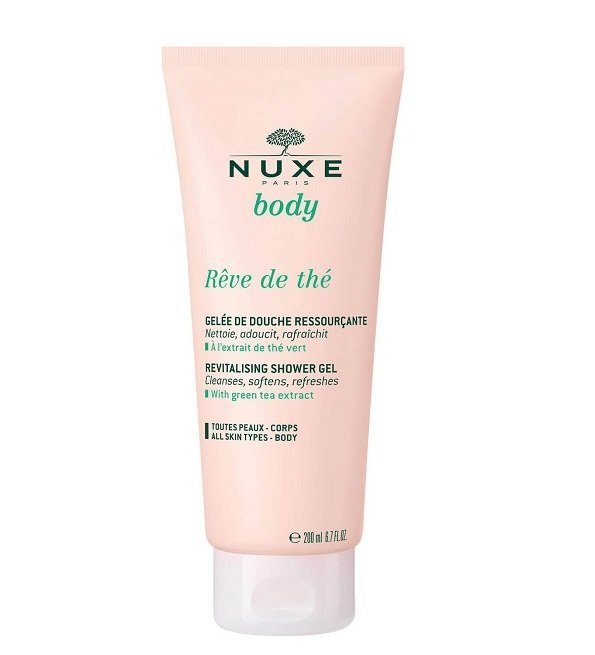 Nuxe-Reve-de-The-Gelee-Douche-200ml-1-1.jpg NUXE REVE DE THE GELEE DE DOUCHE RESSOURCANTE 200 ML – Image 1