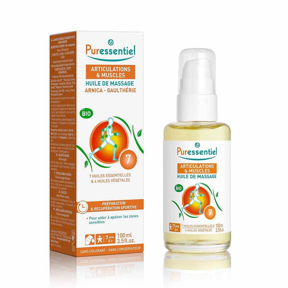 PURESSENTIEL-ARTICULATION-ET-MUSCLES-HUILE-DE-MASSAGE-ARNICA-GAULTHERIE-100ML_1.jpg PURESSENTIEL ARTICULATION ET MUSCLES HUILE DE MASSAGE ARNICA GAULTHERIE 100 ML – Image 1