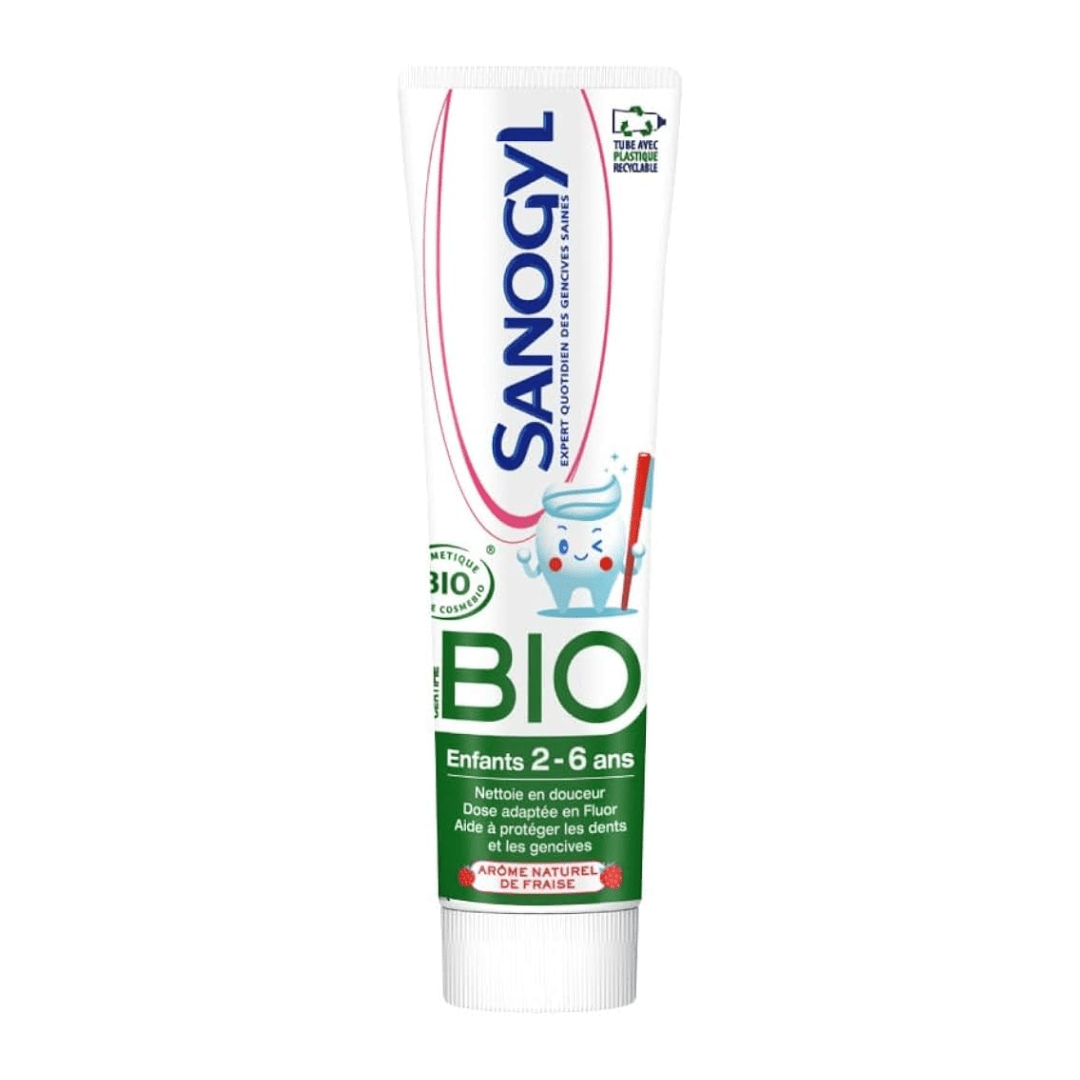 Sanogyl-dent-enfants-bio-tube-50-ml-1.png Sanogyl Dentifrice Enfants Bio 50 ml – Image 1