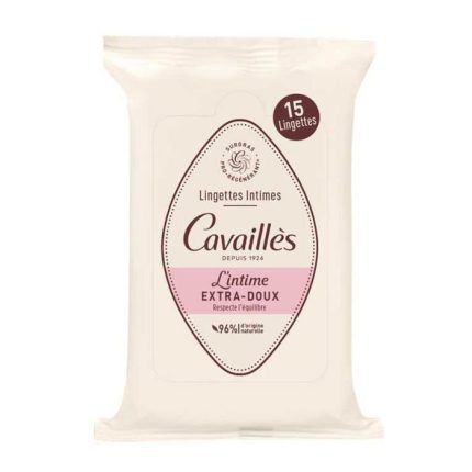 CAVAILLES LINGETTES INTIME EXTRA DOUX 15 UNITES