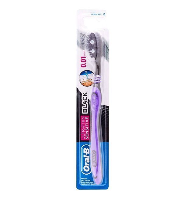 Ultrathin_Sensitive_Black-1-2.jpg ORAL-B BROSSE À DENTS NOIR ULTRATHIN SENSITIVE – Image 1