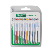 GUM Trav-Ler 10 Brossettes Interdentaires