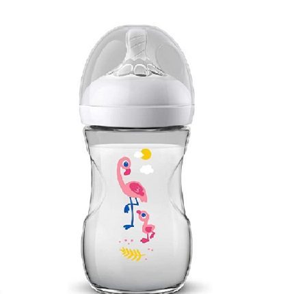 AVENT SCF070/21 NATURAL BIBERON DEBIT LENT DES 1 MOIS Flaming 260ML