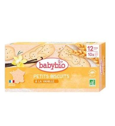 BABYBIO PETITS BISCUITS A LA VANILLE 12 MOIS + 10*2