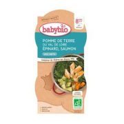 BABYBIO POMME DE TERRE EPINARD SAUMON 8MOIS + 2X200 G