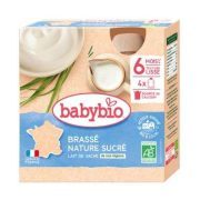 BABYBIO BRASSE NATURE SUCRE LAIT DE VACHE 6MOIS+ (4*85g)