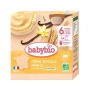BABYBIO CREME SEMOULE VANILLE 6MOIS+ (4*85g)