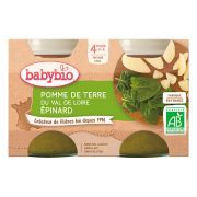 BABYBIO POMME DE TERRE EPINARD DE NOS REGION 4 MOIS+ 2X130 G