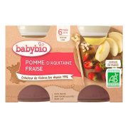 BABYBIO POMME DE NOUVELLE AQUITAINE FRAISE 6 MOIS