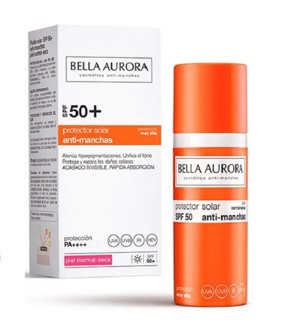 bella-aurora-ecran-solaire-anti-taches-spf50-spf50-peau-normale-et-seche-50ml_1-1.jpg BELLA AURORA ECRAN DEPIGM SPF50 + PEAU NORMAL A SECHE 50 ML – Image 1