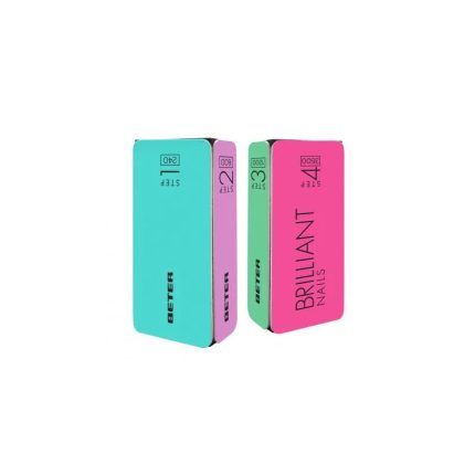 BETER BRILLANT NAILS POLISSOIR A ONGLES 4 ETAPES REF 05114