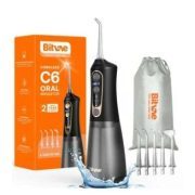 BITVAE WATERFLOSS CORDLESS C6 ORAL IRRIGATOR BLACK GOLD