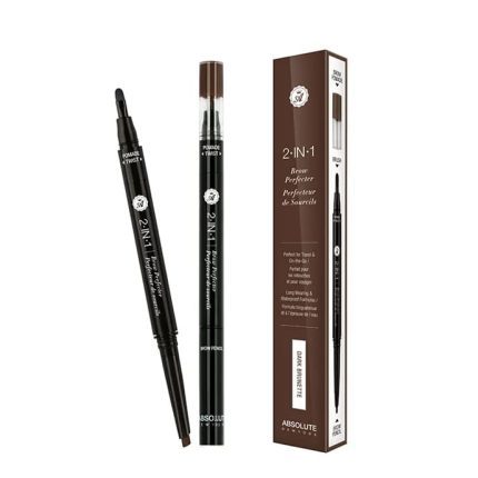 ABSOLUTE NEW YORK 2 IN 1 BROW PERFECTER DARK BRUNETTE