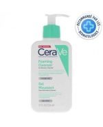 CERAVE OFFRE GEL MOUSSANT PEAUX NORMALES A GRASSES 236 ML + X2 GEL MOUSSANT ET FLUIDE INVISIBLE FORMAT VOYAGE + SERVIETTE