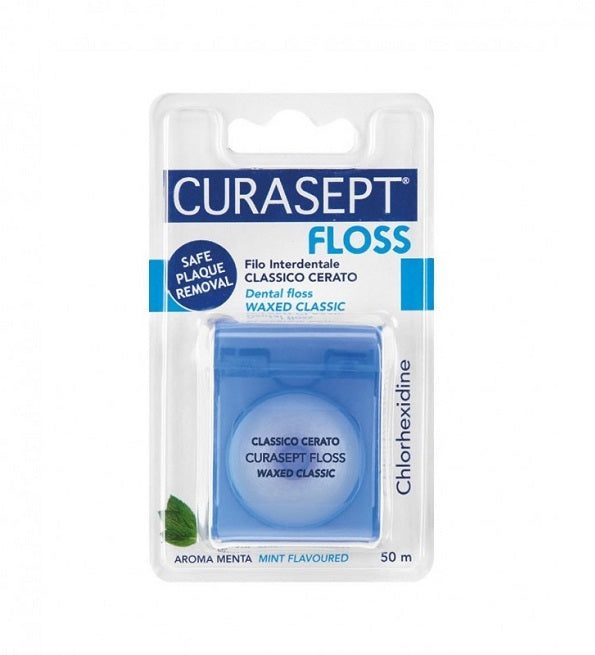 classico-floss-dental-floss-of-50-m-101399.jpg CURASEPT CLASSIQUE FILE DENTAIRE MENTHE 50M – Image 1