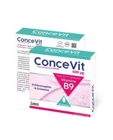 concevit-preconception-et-grossesse-vitamine-b9-30-comprimes.jpg CONCEVIT PRECONCEPTION ET GROSSESSE VITAMINE B9 30 COMPRIMES – Image 1