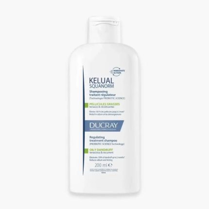 Ducray Squanorm Shampooing traitant antipelliculaire Pellicules grasses – 200 ml