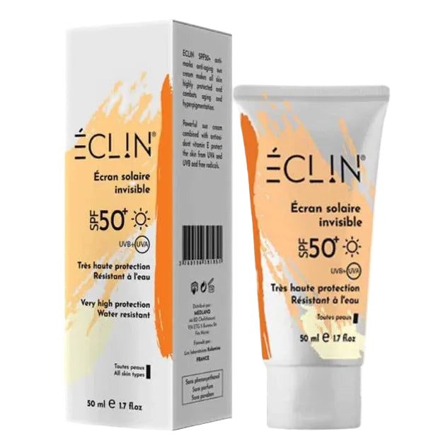 eclin-creme-solaire-invisible-peau-seche-reactive-spf50-50ml-1.jpg ECLIN ECRAN SOLAIRE INVISIBLE SPF 50+ 50 ML – Image 1