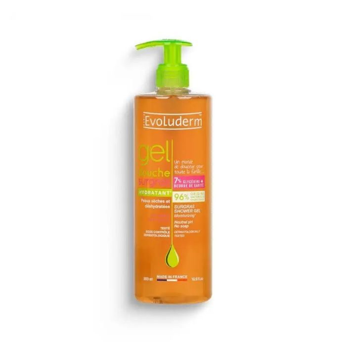 evoluderm-gel-douche-surgras-hydratant-500ml-2.jpg EVOLUDERM GEL DOUCHE SURGRAS HYDRATANT 500ML – Image 1